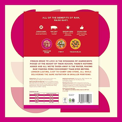 COYA Freeze-Dried Raw Dog Food, Pork (150g)