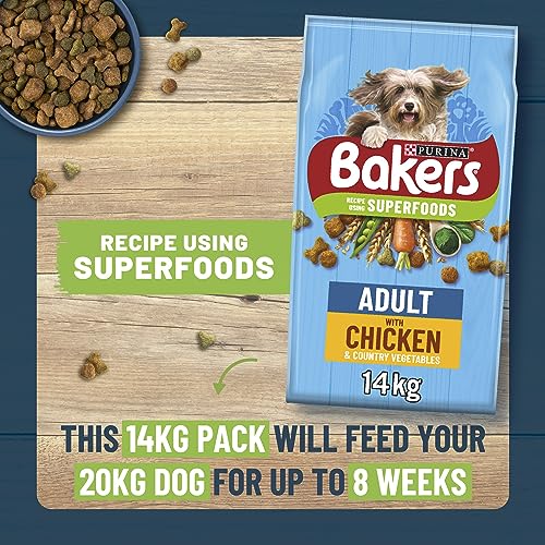 BAKERS Superfoods Chicken & Vegetable Dog Food 14kg