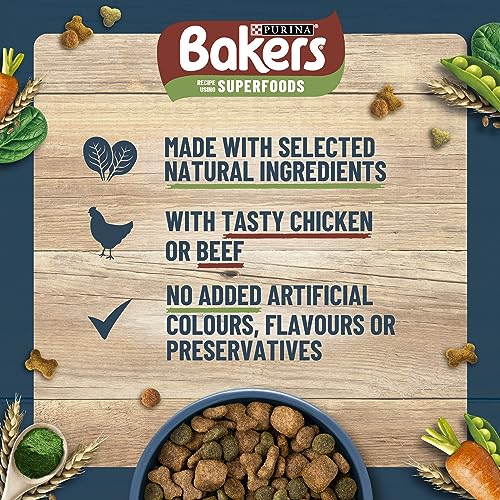 BAKERS Superfoods Chicken & Vegetable Dog Food 14kg