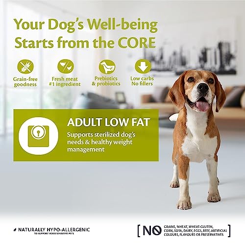 CORE Adult Low Fat Turkey Dry Dog Food - 10kg