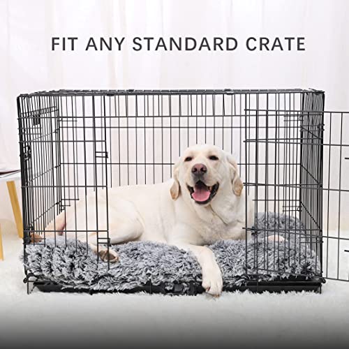 Medium Calming Fluffy Dog Bed: Jaspuriea Deluxe Plush