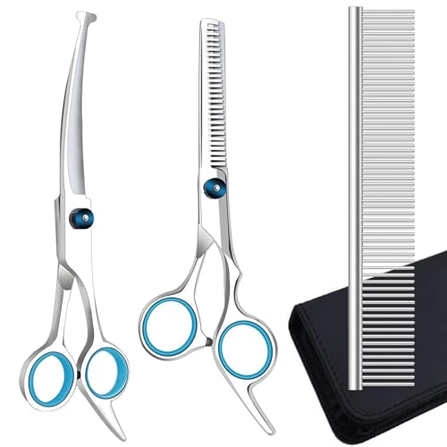 Dog Grooming Scissors Set with Safety Round Tips
