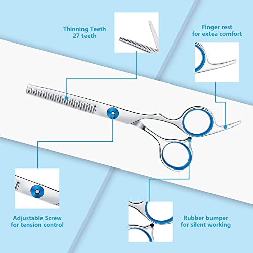 Dog Grooming Scissors Set with Safety Round Tips