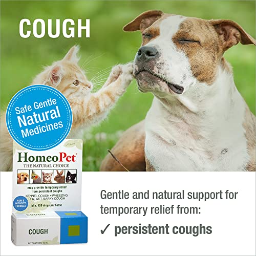 HomoeoPet Cough, Gentle Natural Supplement for Pets - 15ml