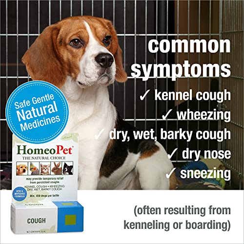 HomoeoPet Cough, Gentle Natural Supplement for Pets - 15ml