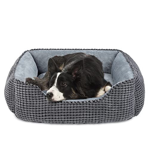 Cozy Washable Medium Dog Bed - Super Soft & Plush
