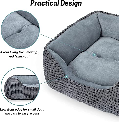 Cozy Washable Medium Dog Bed - Super Soft & Plush