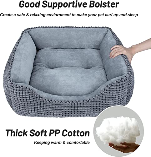 Cozy Washable Medium Dog Bed - Super Soft & Plush