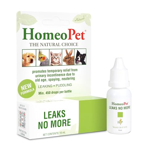 Dogs' Urinary Incontinence Relief: HomeoPet Leaks No More