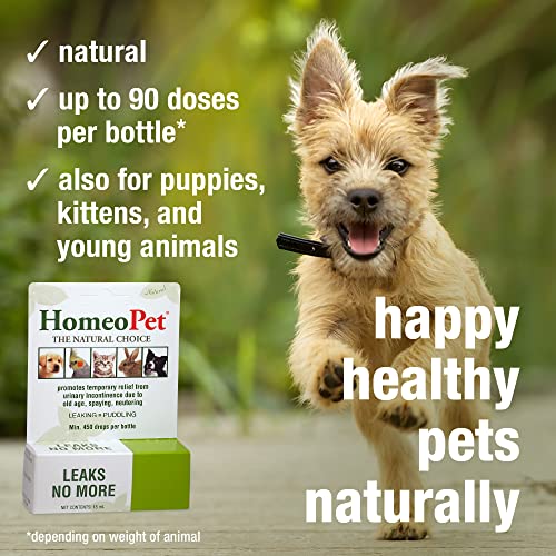 Dogs' Urinary Incontinence Relief: HomeoPet Leaks No More