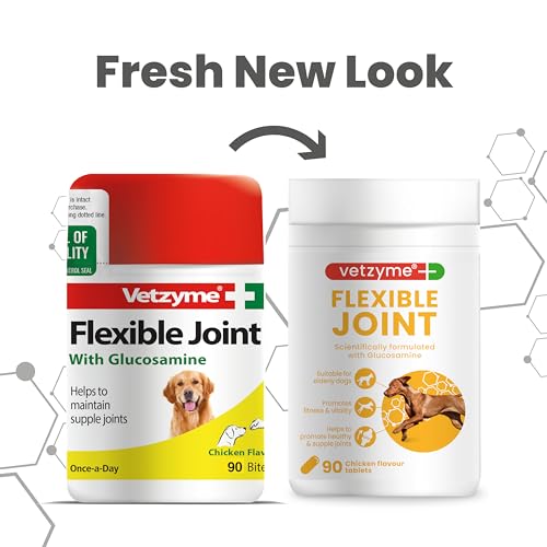 Vetzyme | Flexible Joint Tablets for Dogs | Chicken Fish Treats