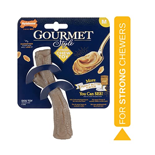 Nylabone Tough Extreme Peanut Butter Chew Toy - Medium