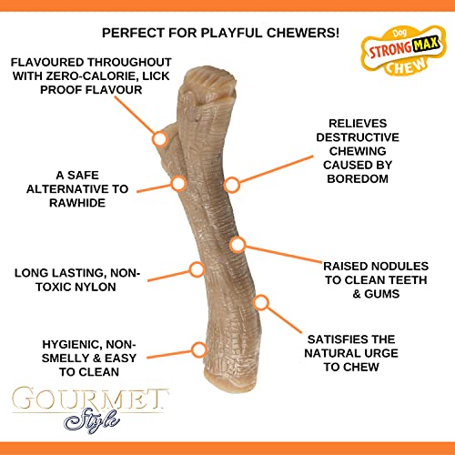 Nylabone Tough Extreme Peanut Butter Chew Toy - Medium