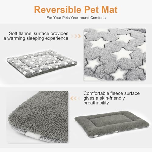 Reversible Crate Dog Bed for Medium-Small Dogs