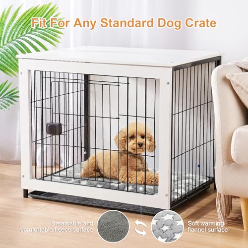 Reversible Crate Dog Bed for Medium-Small Dogs