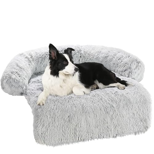 Soft Plush Dog Bed Sofa with Waterproof Mat
