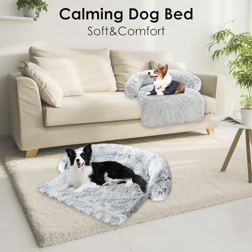 Soft Plush Dog Bed Sofa with Waterproof Mat