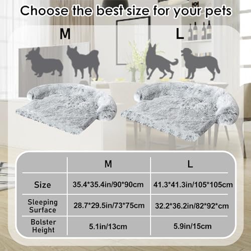 Soft Plush Dog Bed Sofa with Waterproof Mat