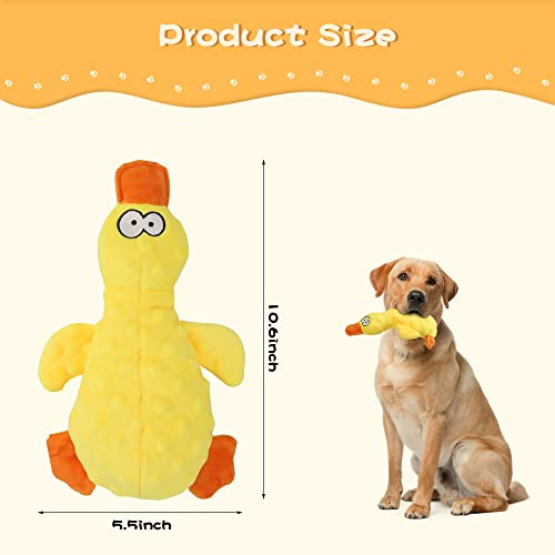 Nollary Plush Squeaky Duck Dog Toy