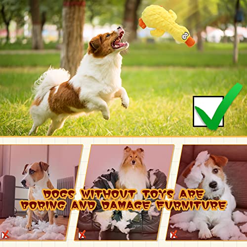 Nollary Plush Squeaky Duck Dog Toy
