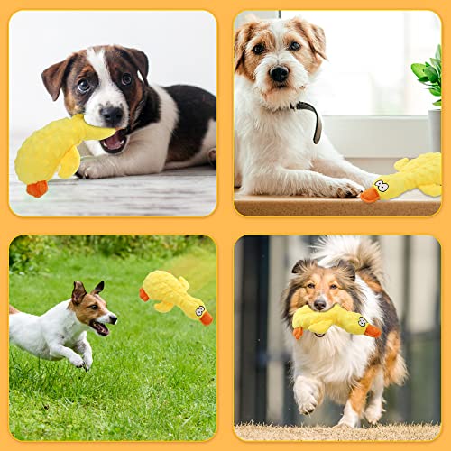 Nollary Plush Squeaky Duck Dog Toy