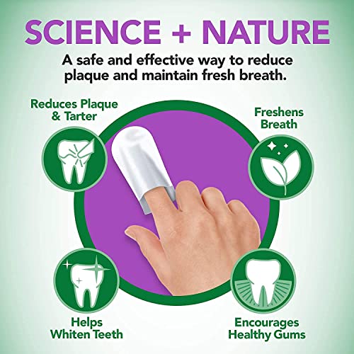 Vet's Best Dental Care Finger Wipes | Freshens Breath