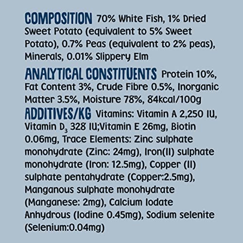 Scrumbles Grain-Free Wet Dog Food, 70% White Fish, 7x 395g