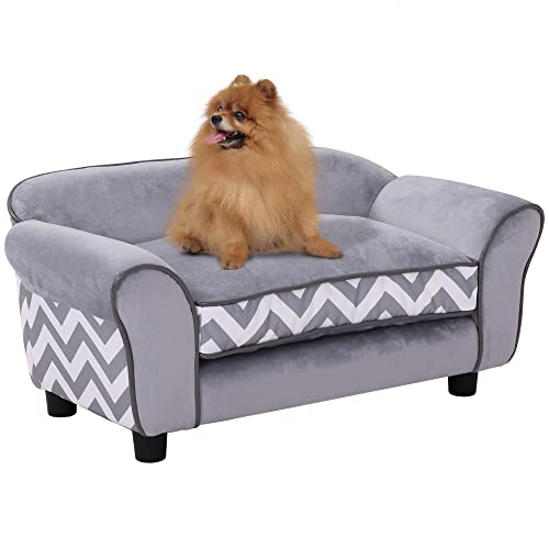 Luxury Grey Pet Sofa for Dogs & Cats