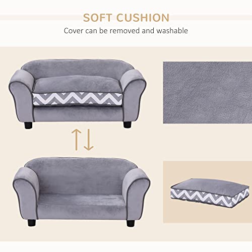 Luxury Grey Pet Sofa for Dogs & Cats