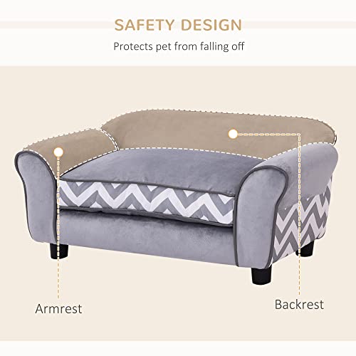 Luxury Grey Pet Sofa for Dogs & Cats