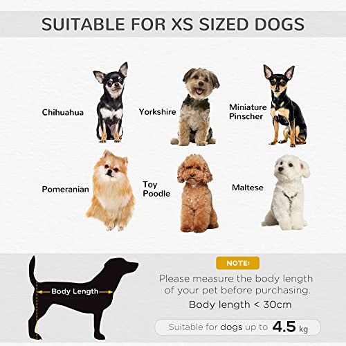 PawHut Grey Dog Sofa Bed for Small Dogs