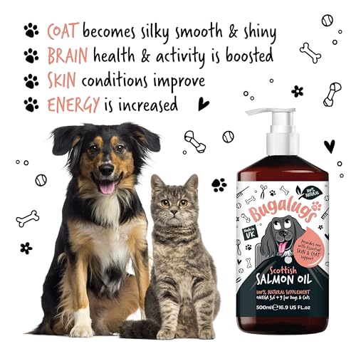 Scottish Salmon Oil for Dogs & Cats: Skin & Coat Supplement (500ml)