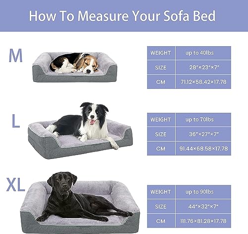 Orthopedic Cooling Dog Sofa Bed - Medium Size