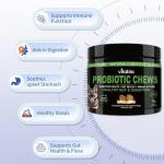 VITABIA Probiotics for Dogs - Gut Health, Anal Glands, Skin Relief (120 Chews)