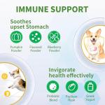 VITABIA Probiotics for Dogs - Gut Health, Anal Glands, Skin Relief (120 Chews)