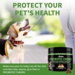 VITABIA Probiotics for Dogs - Gut Health, Anal Glands, Skin Relief (120 Chews)