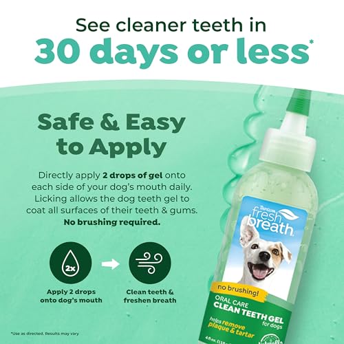 TropiClean Fresh Breath Dog Teeth Cleaning Gel