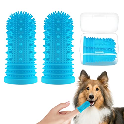 Dog Toothbrush - Dual Pack Silicone Bristles