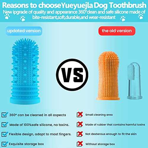 Dog Toothbrush - Dual Pack Silicone Bristles