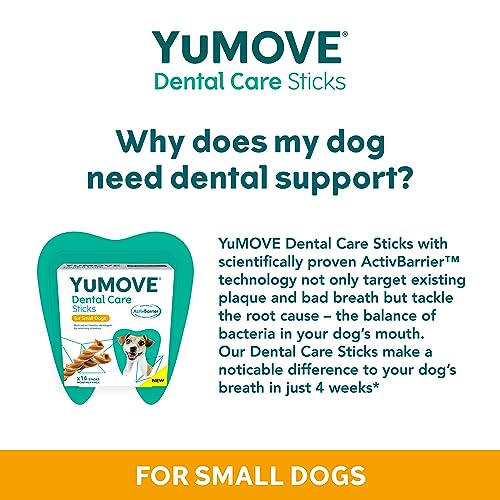 YuMOVE Dental Care | Small Dog Dental Sticks | 14-Pack