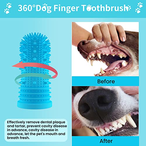 Dog Toothbrush - Dual Pack Silicone Bristles