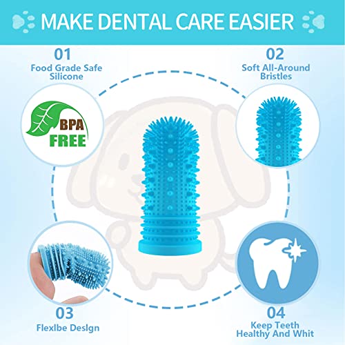 Dog Toothbrush - Dual Pack Silicone Bristles