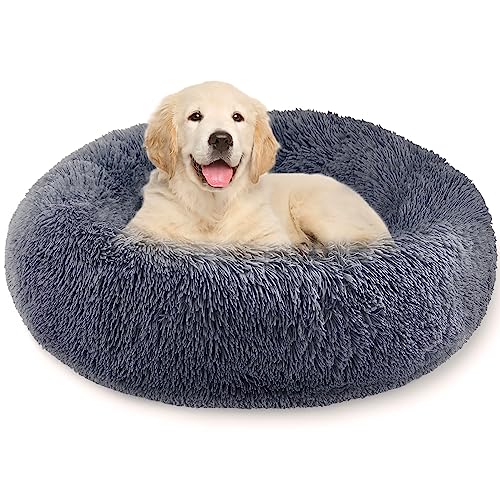 Donut Dog Bed: Round Warm Cuddler for Dogs