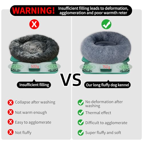 Donut Dog Bed: Round Warm Cuddler for Dogs