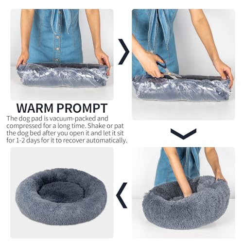 Donut Dog Bed: Round Warm Cuddler for Dogs