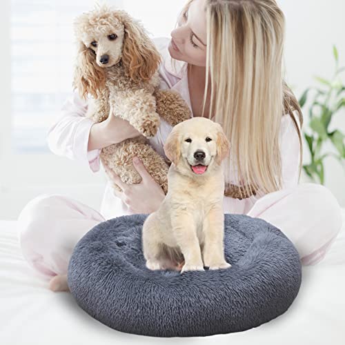 Donut Dog Bed: Round Warm Cuddler for Dogs