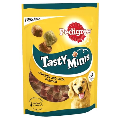 8-Pk Pedigree Tasty Minis - Chewy Chicken-Duck Dog Treats