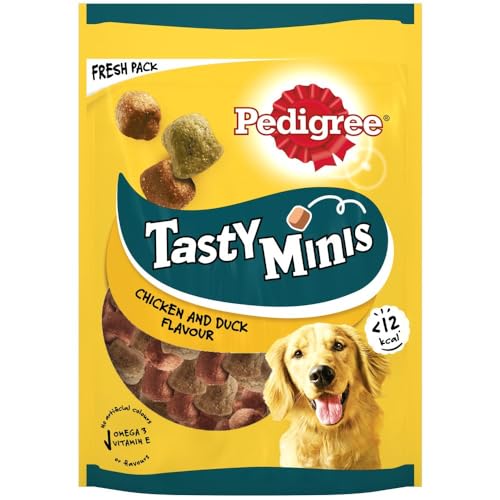 8-Pk Pedigree Tasty Minis - Chewy Chicken-Duck Dog Treats