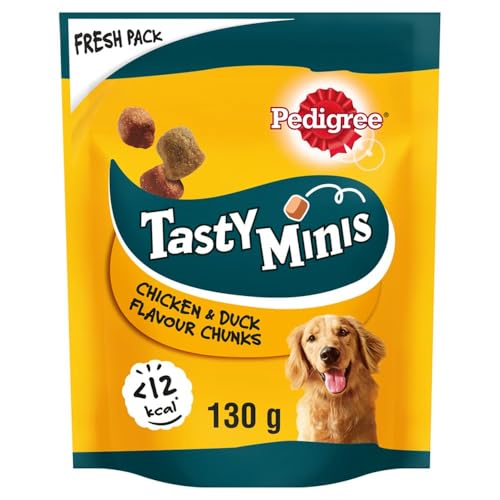 8-Pk Pedigree Tasty Minis - Chewy Chicken-Duck Dog Treats