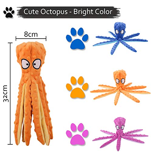 Octopus Squeaky Interactive Dog Toy for Medium and Large Dogs